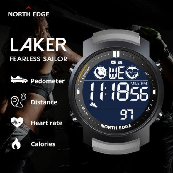 Чоловічий наручний годинник North Edge Laker 5BAR Вінниця - фото 5