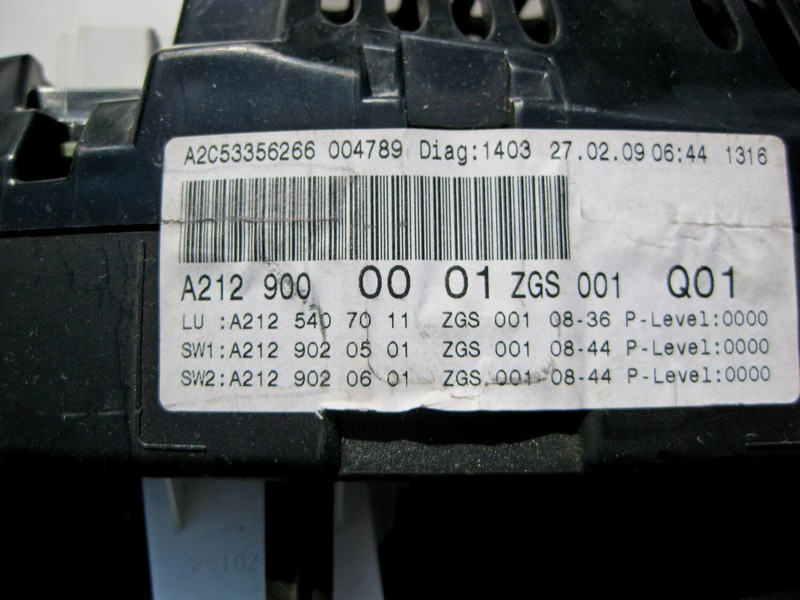 Mercedes-Benz  A2129000001 Щиток - панель приладів дизель E-Class W212 до рестайлу Одеса - фото 3