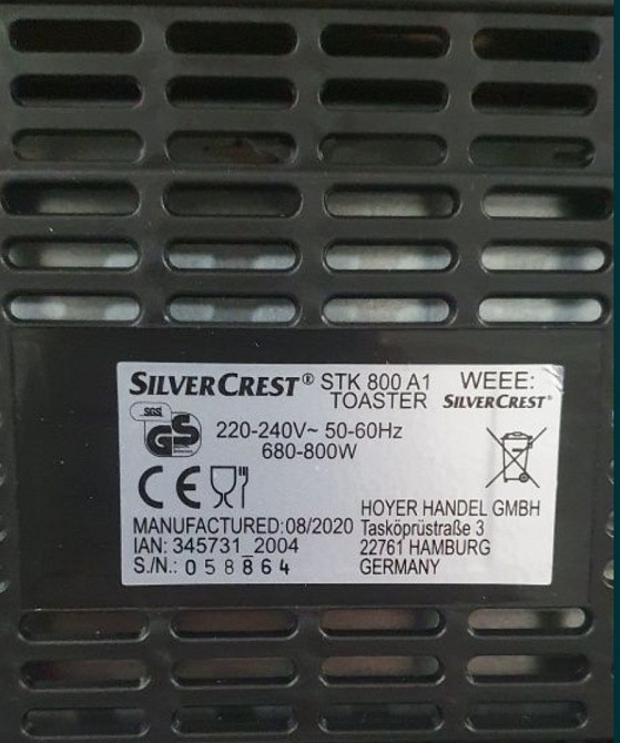Тостер Silver Crest STK 800! Київ - фото 1