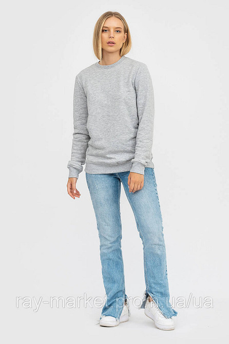 Свитшот базовый утепленный Ray Basic женский серый меланж (U0301W-Grey Heather) XXL Киев - изображение 5