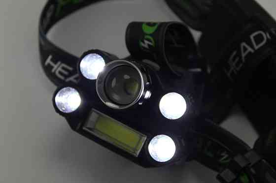 Ліхтарик налобний ліхтар Bailong BL-T64-T6+4XPE+COB Винница