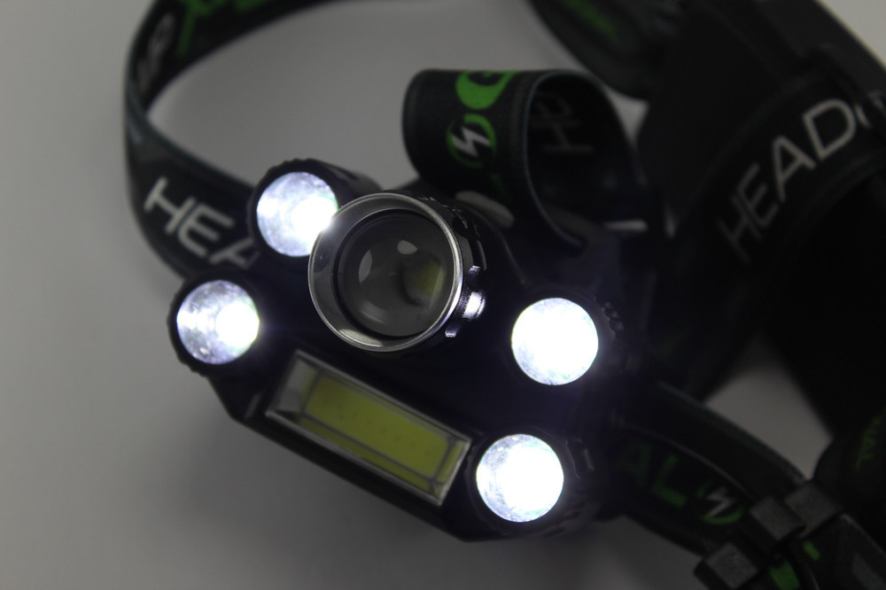 Ліхтарик налобний ліхтар Bailong BL-T64-T6+4XPE+COB Винница - изображение 5