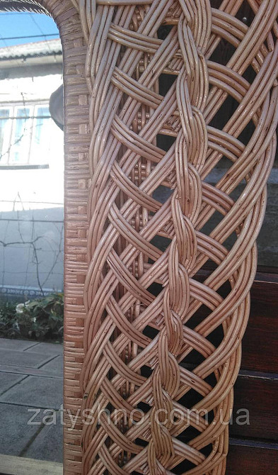 Дзеркало плетене настінне квадратне Київ - фото 6