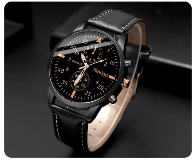 Подарочный набор для мужчин и женщин 2 парные часы с 2 ожерельем серце черно-белый Киев - изображение 4