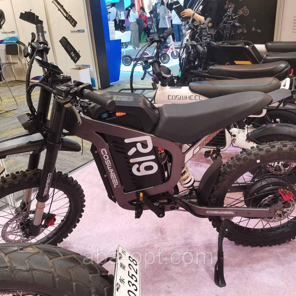 Электромотоцикл для бездорожья COSWHEEL R19 6000W-72V-40Ah 18650 Li-ion шины 19«/19» купить дешево Одесса - изображение 8