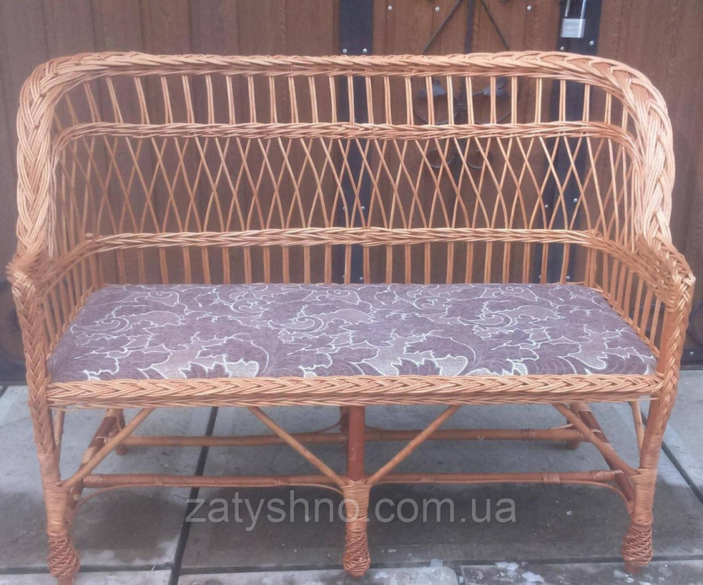 Зручний плетений диван для дачі Київ - фото 2