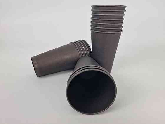 Стакан паперовий 500 мл (16oz) "Чорний" Маестро (35 шт.) Харків