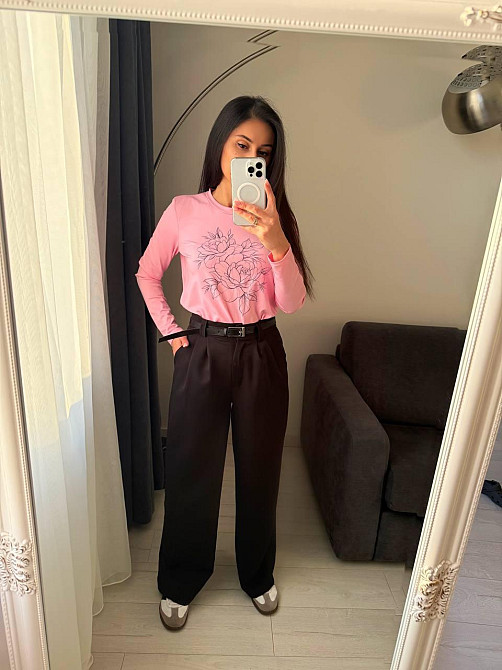 Жіночі класичні штани з ременем костюмка Одеса - фото 3