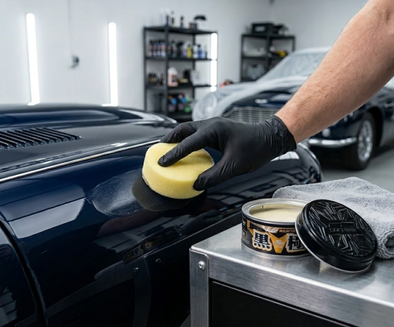 Твердый воск SOFT99 Kiwami Extreme Gloss Wax Black для черных и темных авто, 200 г Чортков