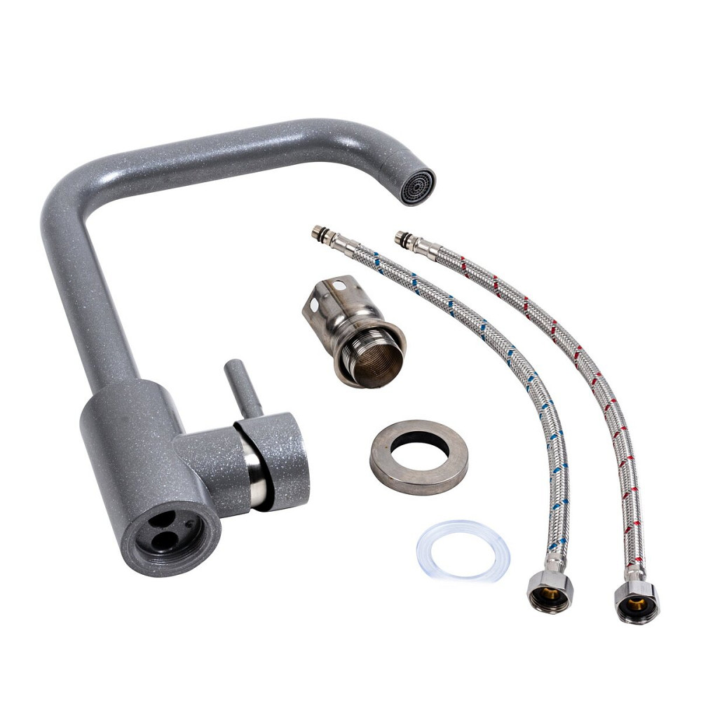 PLATINUM Змішувач кухонний Platinum NS02B (3008B-NA) сірий мусон Киев - изображение 2