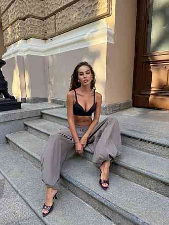 Жіночі широкі оверсайз штани Аладини з плащової тканини Моко Одеса