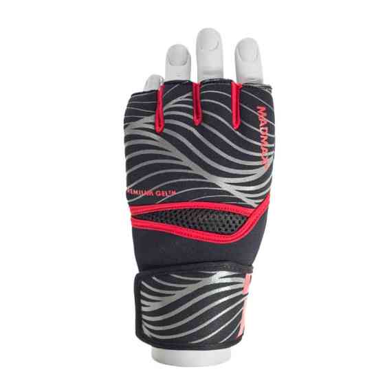 Рукавички (фітбоксу або легких ударів по боксерській груші) MadMax MFG-906 MAXGEL Fighting Gloves Black/Red Киев