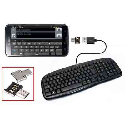 Переходник OTG Micro to USB AF Lapara (LA-OTG-microUSB-adaptor) Винница