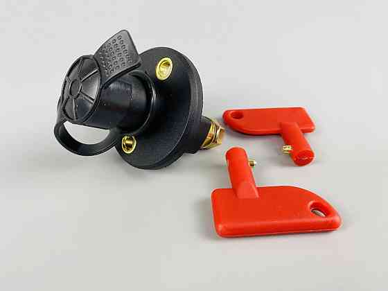 Вимикач маси універсальний, механічний 12/24 В (червона мідь) 100 A. М8 — мідний болт Мукачево