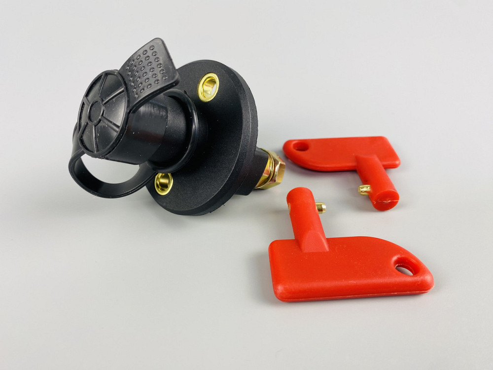 Вимикач маси універсальний, механічний 12/24 В (червона мідь) 100 A. М8 — мідний болт Мукачево - фото 3