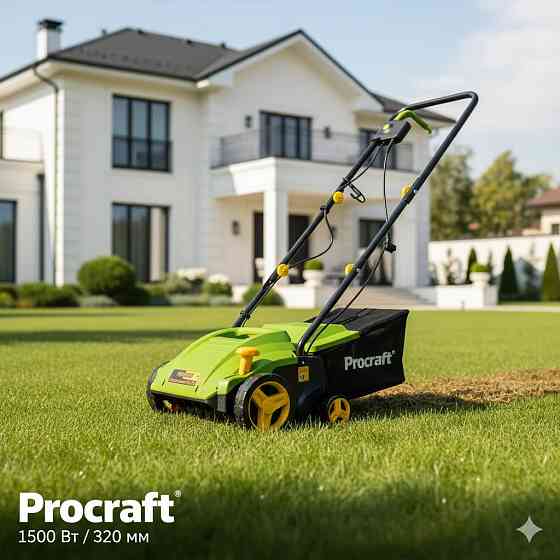 Скарифікатор із регулюванням глибини Procraft  2984 об  хв для зеленої трави для й газонних бур'янів електричний аератор газонний Львів