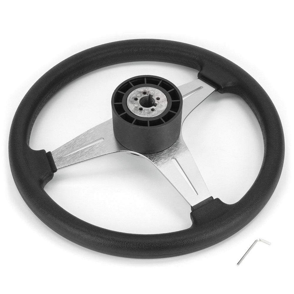 Кермове колесо 13.5 алюміній сріблясте ААА Тайвань Черкаси - фото 3