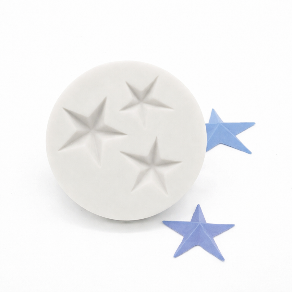 Молд силиконовый Звездочки 56 мм серый Киев - изображение 11