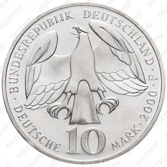 Німеччина 10 марок 2000 F "250 років з дня смерті Йоганна Себастьяна Баха" Полтава - фото 1