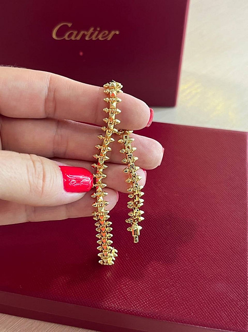Браслет Cartier  Подвижные зубчики  Лимонное  золото Одесса - изображение 8