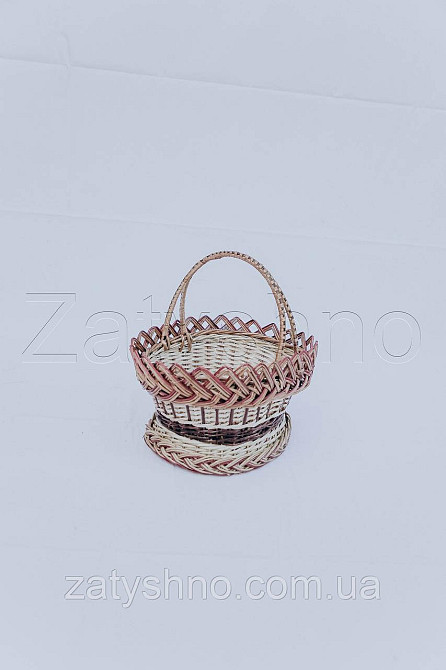 Кошик із лози | декоративний кошик із лози | кошики з лози Київ - фото 2
