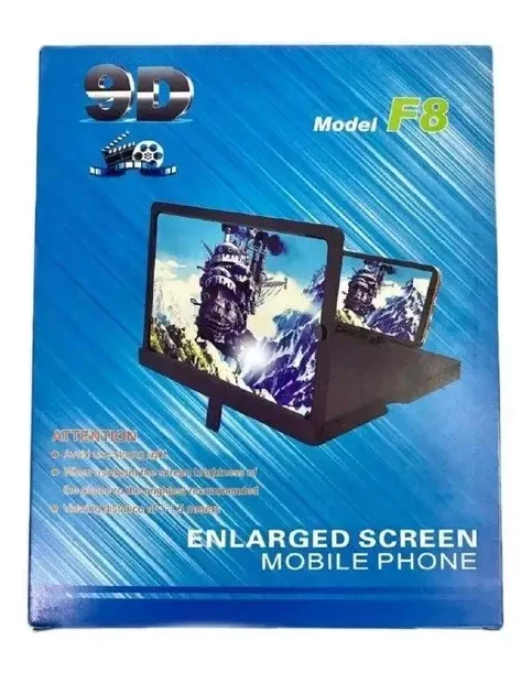 Універсальний збільшувач екрану мобільного телефону з лінзою Френеля. Enlarged screen 9D F8 Black Одеса - фото 5