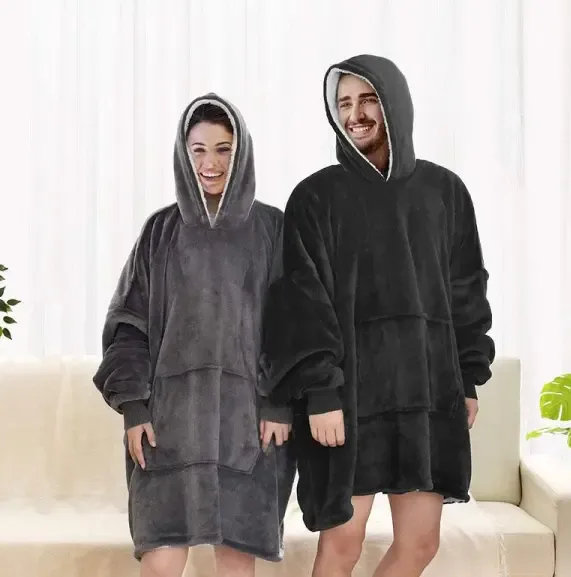 Asics Толстовка-плед с капюшоном для мужчины и женщины - / Плед толстовка, худи Синий Київ - фото 9