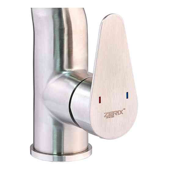 Змішувач для умивальника Zerix ASA-001 з нержавіючої сталі SUS304 – Стиль та Надійність ZX4802 Харків