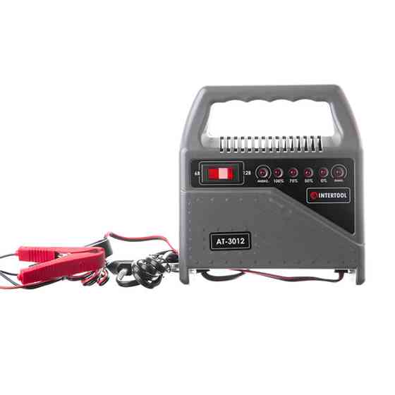 Зарядний пристрій INTERTOOL AT-3012,6/12 В, 70 Вт, 10-60 Аг - краща зарядка для автоакумуляторів до 60 Аг Івано-Франківськ