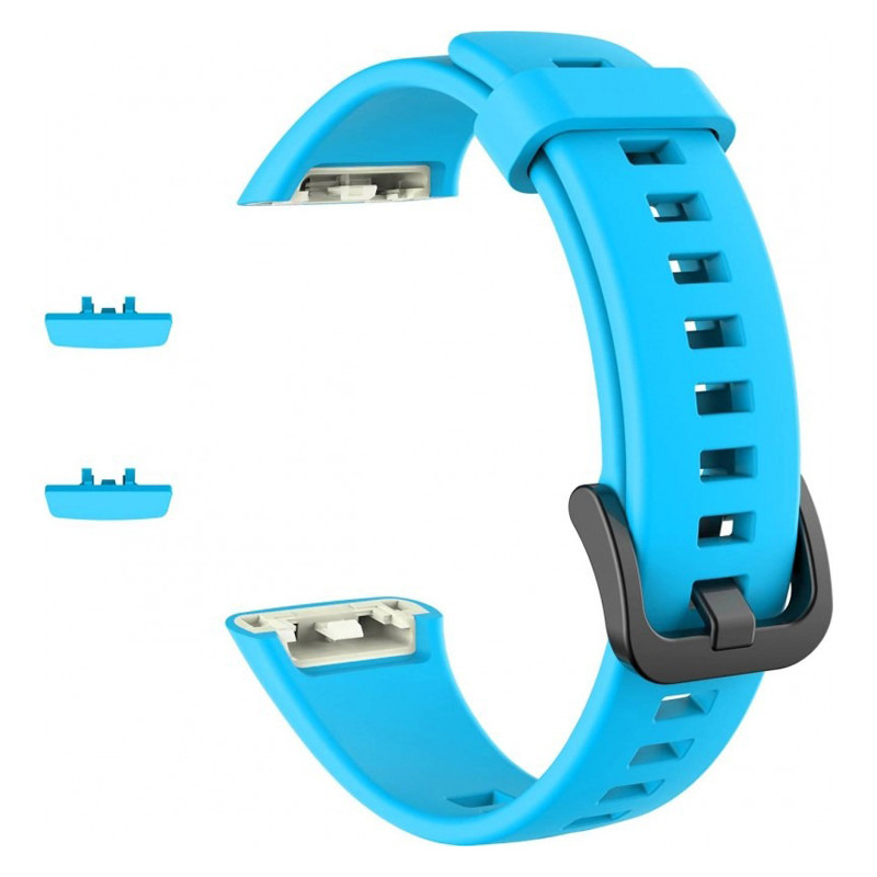 Силіконовий ремінець для фітнес-брасловів Huawei Ho№r Band 6 (Темно-зелений) Миколаїв - фото 1