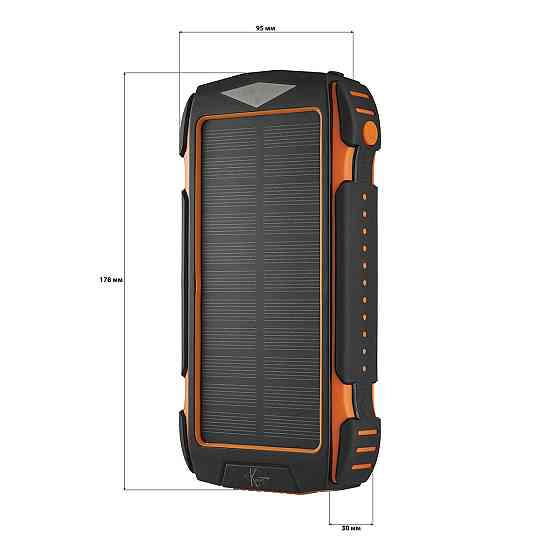 УМБ PowerBank с солнечной панелью, повербанк КВАНТ SC27 20000mAh Киев