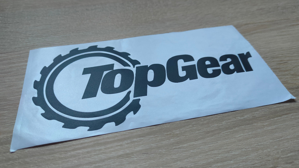 Наклейка на автомобіль Top Gear Чорна Київ - фото 4