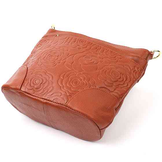 Нежная женская сумка на плечо Vintage sale_15003 кожаная Коричневый Киев