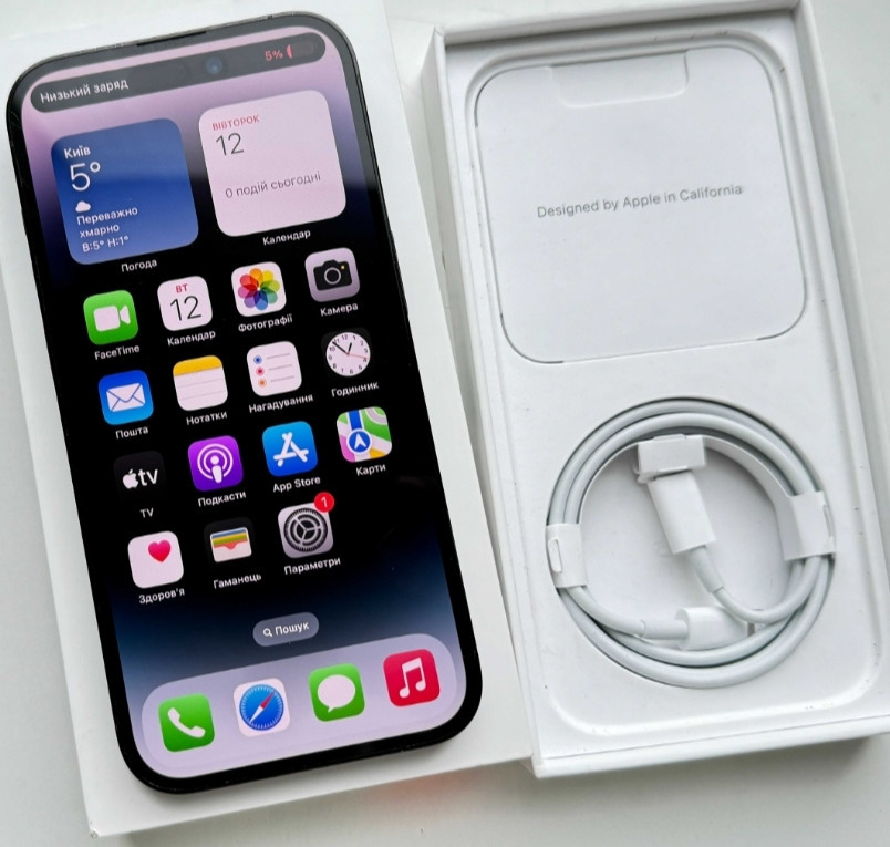 Айфон iPhone 14 Pro 128Gb. Space Black Neverlock Original. Київ - фото 8