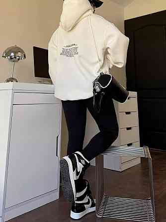 Парні стильні худі унісекс із турецької тринитки пеньє Молочний Одеса