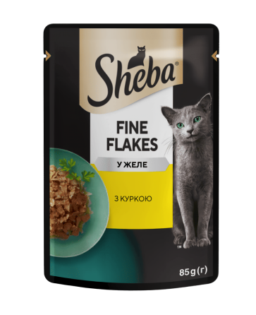 Вологий корм Sheba (Шеба) cij POU для дорослих котів з куркою в желе 85 г Вінниця