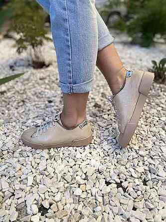 D and V Сліпони жіночі D and V 2038 пудра (літо, шкіра-сатин натуральна) (2241) Коломия