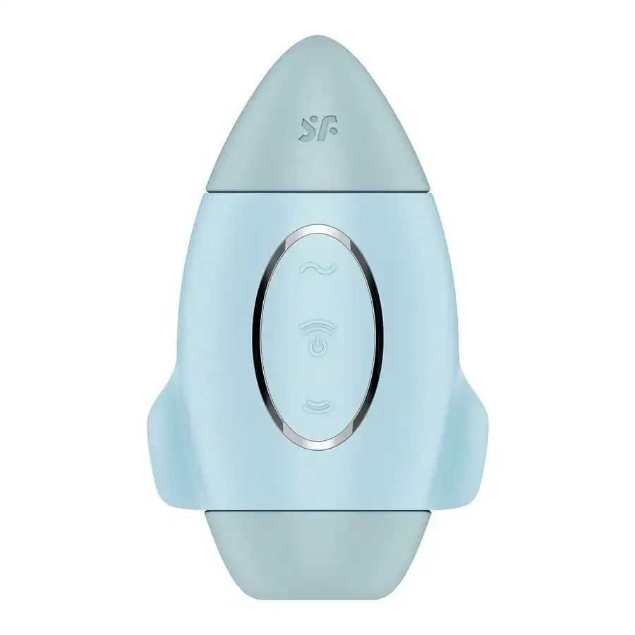 Вакуумний вібратор Satisfyer Mission Control Blue Львів - фото 2
