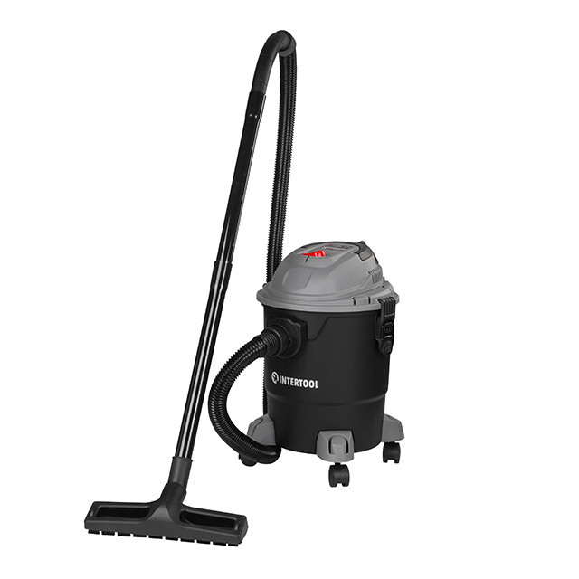 Пилосос INTERTOOL DT-1020, 1,2 кВт, >17 кПа, бак 20 л пластик, шланг 1,5 м - для побутового прибирання Львів - фото 1