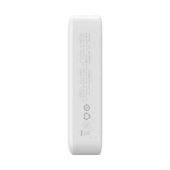 Зовнішній акумулятор Baseus Magnetic Mini Wireless Fast Charge Power Bank 20000mAh 20W White Київ