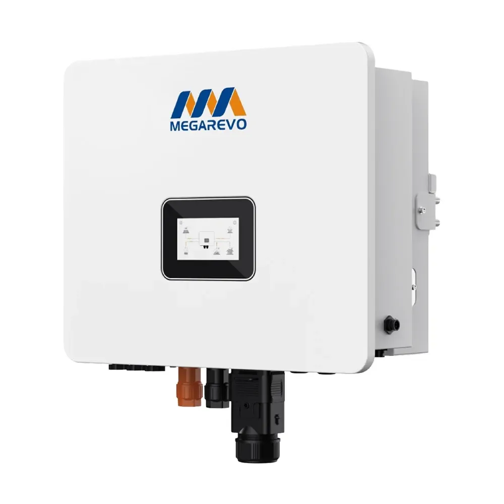 Гібридний однофазний інвертор для сонячних панелей 10kW Megarevo R10KL1DA-G2S 2 MPPT WiFi (42-00239) Київ - фото 1