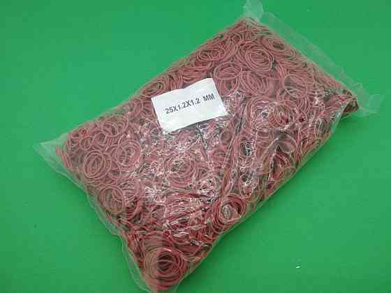 Гумка для грошей 25мм червона 1,2 мм 1 кг "Plast" Харків