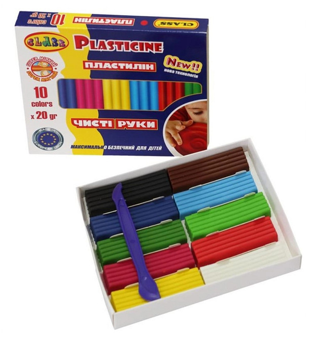 Пластилін 12 кол/200 г 