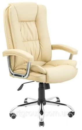 Офисное Кресло Руководителя Richman California Fly 2207 Хром М2 AnyFix Бежевый Днепр
