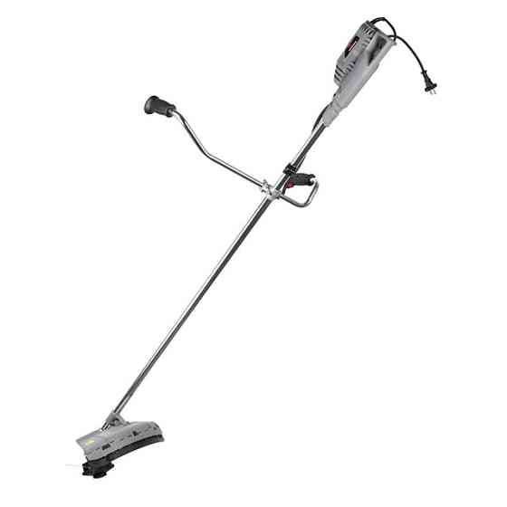 Тример електричний, 1,4 кВт, 7500 об/хв, ширина зрізання 255/420 мм, плавний пуск, ремінний привід, котушка + 3-лопатевий ніж Киев