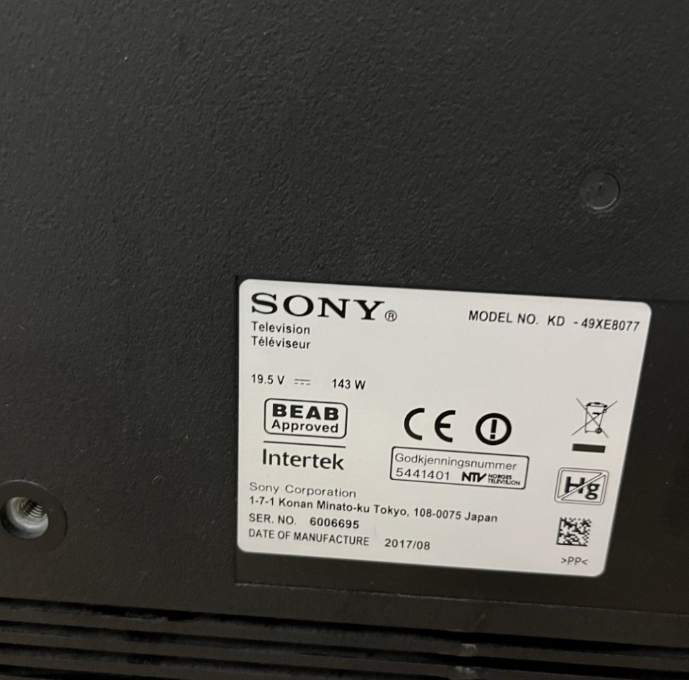 Телевизор Sony 49 диагональ 4K Smart TV Android HDR KD-49XE8077 Харьков - изображение 1