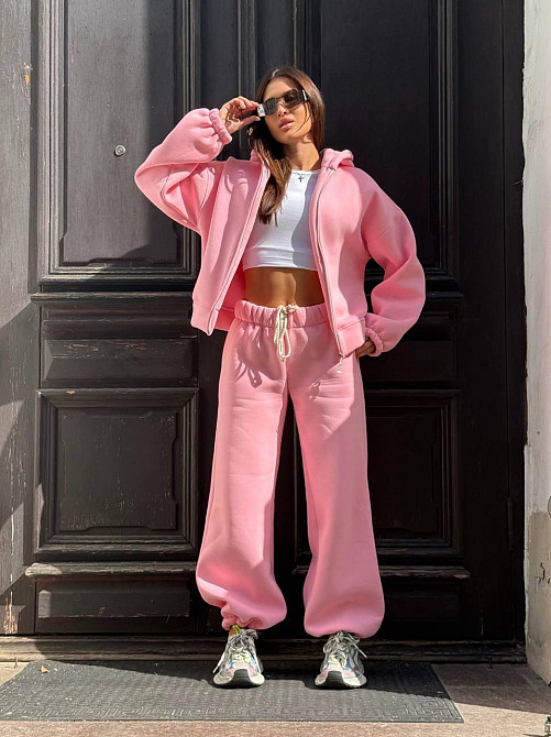 Жіночий теплий костюм на флісі Рожевий 42/46 Харків - фото 8