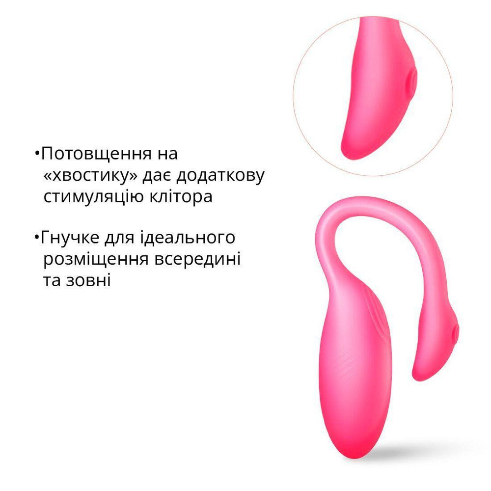 Смарт-віброяйце Magic Motion Flamingo Max Pink зі стимулятором клітора Sex Aura Київ - фото 7