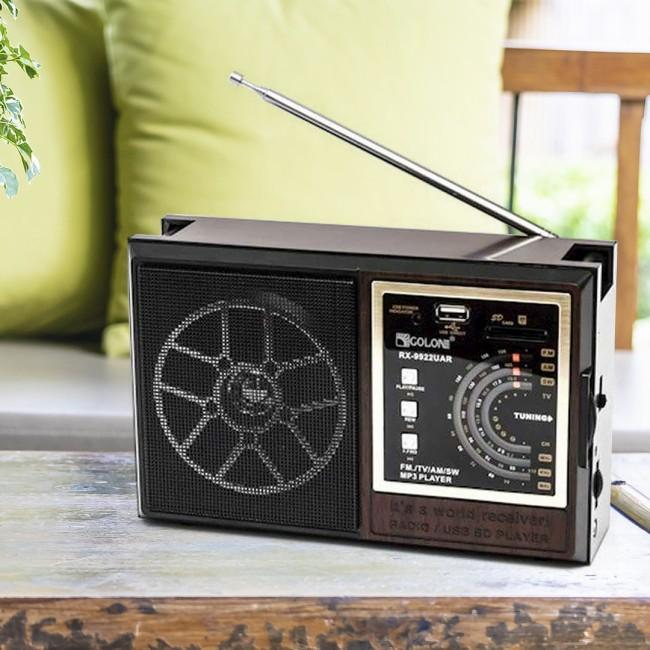 Радіоприймач GOLON RX-9922UAR FM/AM/SW, MP3/WMA, USB/SD, телескопічна антена, портативний Одеса - фото 10