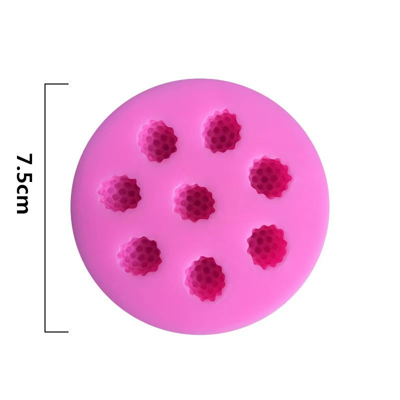 Молд силиконовый Ежевика 75 на 78 мм розовый Киев - изображение 4